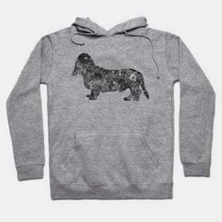 Basset Hound Dog black and white Hoodie